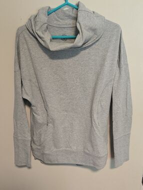 lululemon athletica Gray Cowl Neck Sweater with Zip Pockets